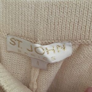 St. John Pants - St. John Basics Winter White Santana Knit Pants 4 St. John Pants - St. John Basics Winter White Santana Knit Pants 4